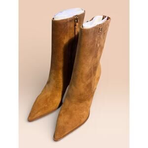 Franco Sarto Appia booties - saddle brown suede - 8.5M